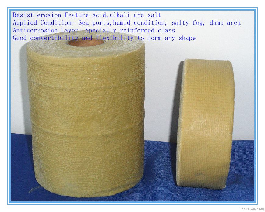 Grease tape for steel structure anticorrosion in salty fog area