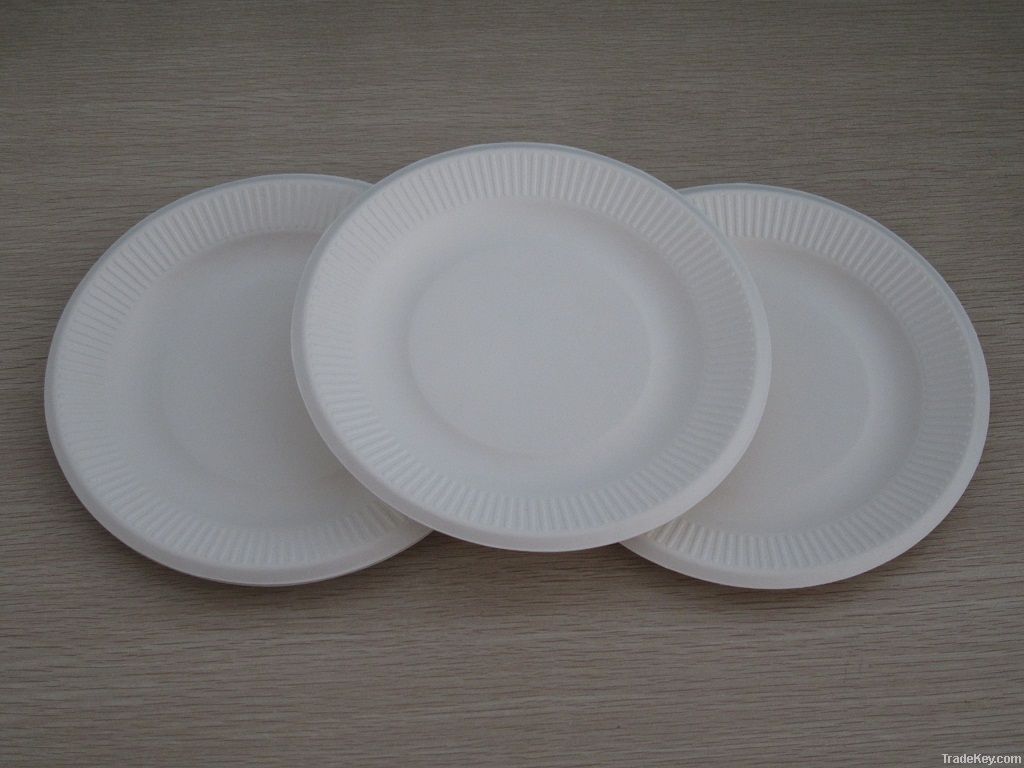 disposable round plate with lace