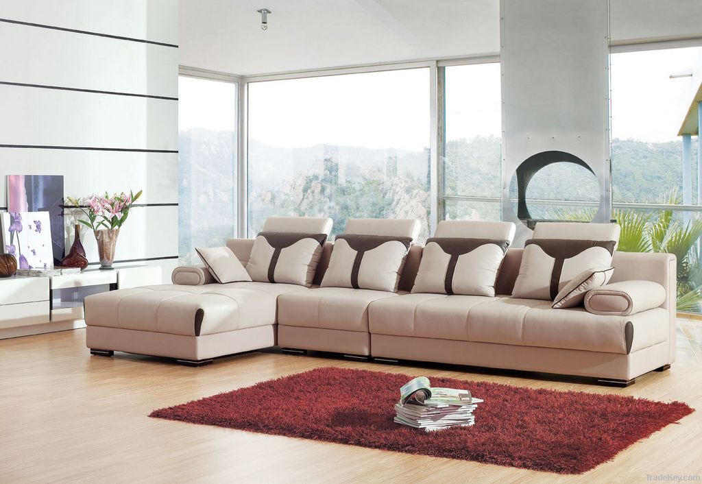 Genuine leather Sofa set KF-9828