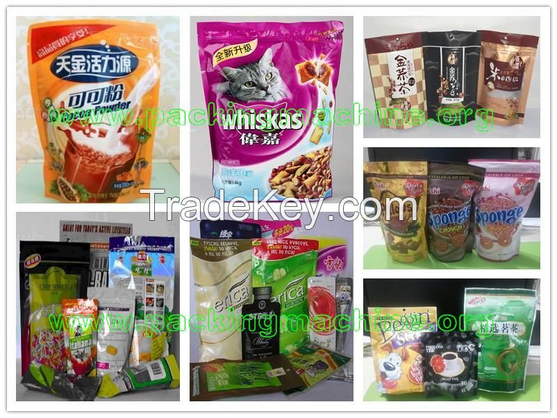 Pet Food Pouch Packing Machine with zipper