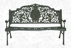 cast aluminum park bench