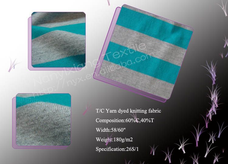 T/C Yarn Dyed Knitted Fabric