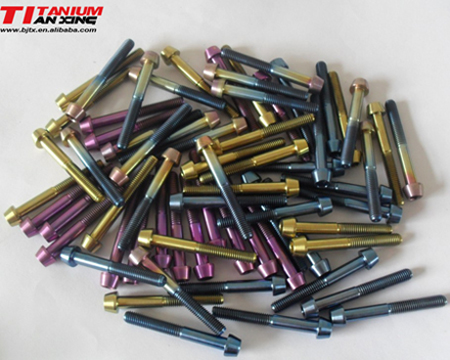 Titanium tapered head bolt