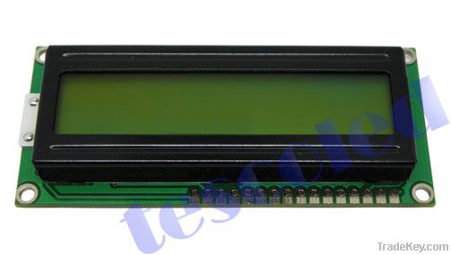 16x2 LCD modules with LED green backlight black character