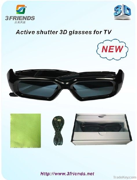 2011 New style active shutter 3d glasses