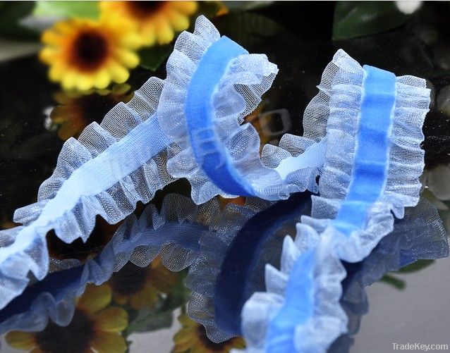 Bilateral Organza decorative elastic velvet ribbon underwear accessory