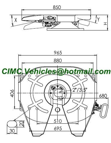 China Supplier Trailer parts King Pin Fifth Wheel