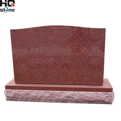 Serp. Top Monument in Indian Red Granite