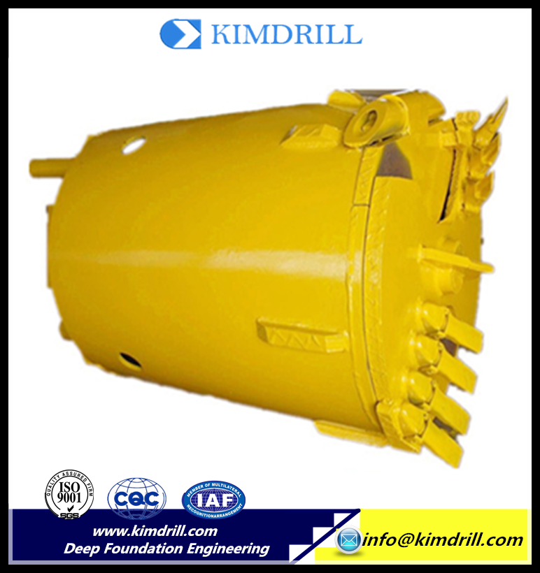 Kimdrill Clay Drilling Bucket Soil bucket piling bucket for deep foundation