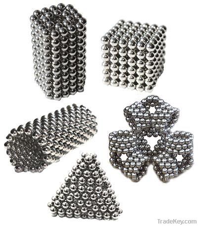 Sintered NdFeB magnetic balls buckyballs Nickel golden silver black