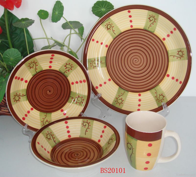 Earthenware dinner set