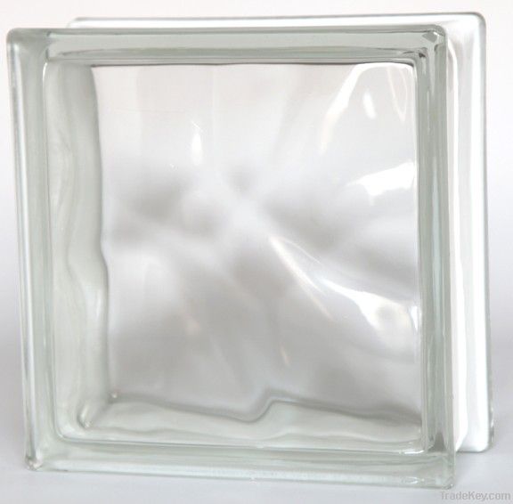 cloudy glass block