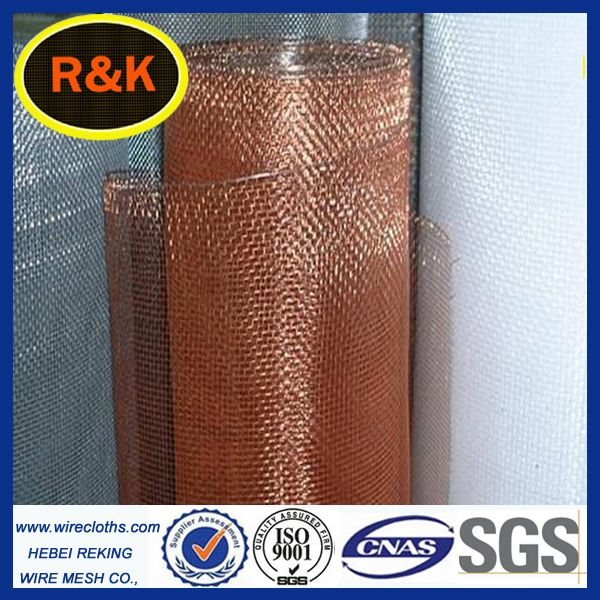 Shielded signals Copper Wire Mesh/ brass decorative wire mesh