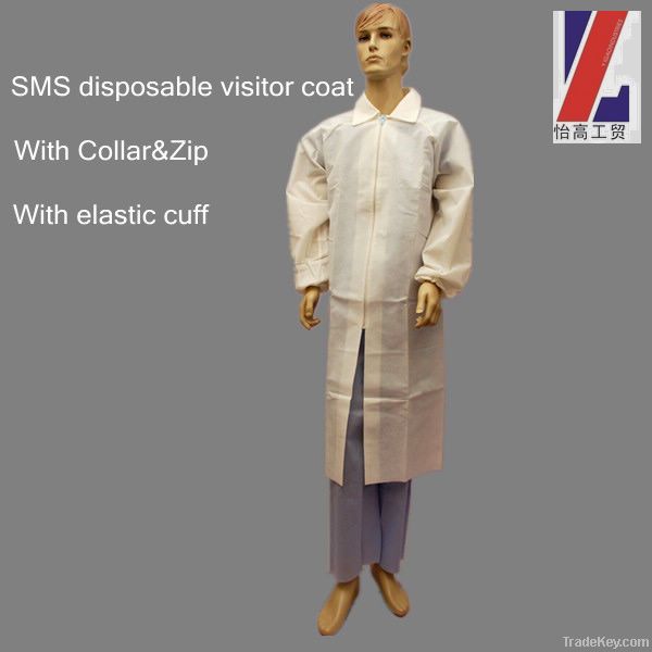 Microporous visitor coat