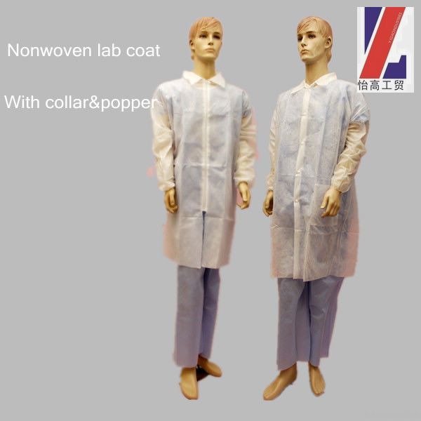 Nonwoven disposable lab coat