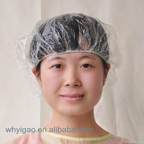 Disposable PE shower cap