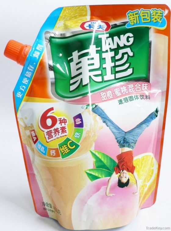 stand up drink pouch with spout