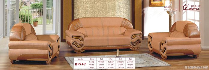 Antique leather sofa