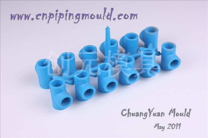 PPR equal tee pipe fitting mold
