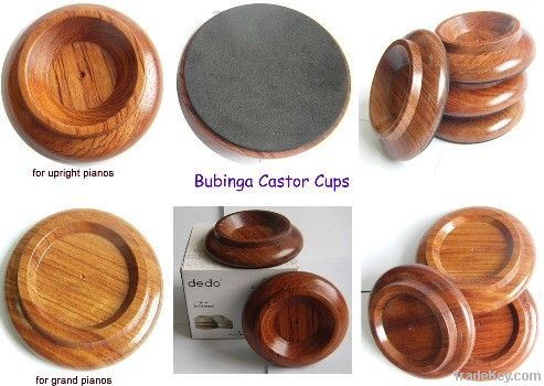 wooden castor cups for piano
