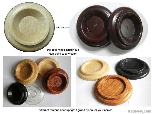 wooden castor cups for piano