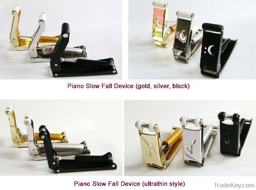 Piano slow fall device