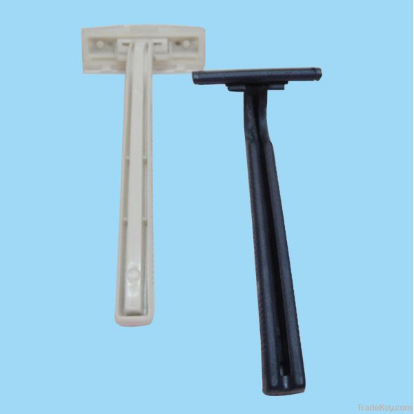 TB-009 Twin Blade Disposable Razor with Lubricant Strip