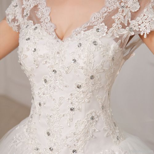 SWEETHEART NECKLINE V style wedding tube top wedding dress