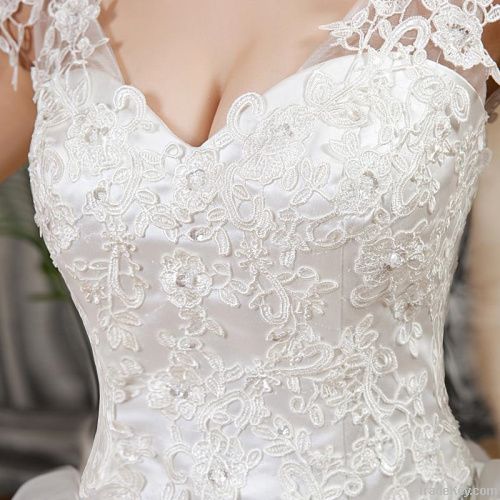 white wedding dress two shoulder sash wedding dress