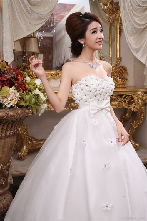 hem lace sash band wedding dress