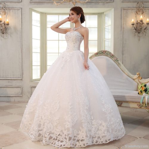 tube top wedding dress tail dress