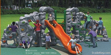 New outdoor climbing wall