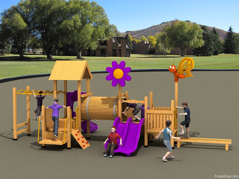 New Design Kids Wooden Slide