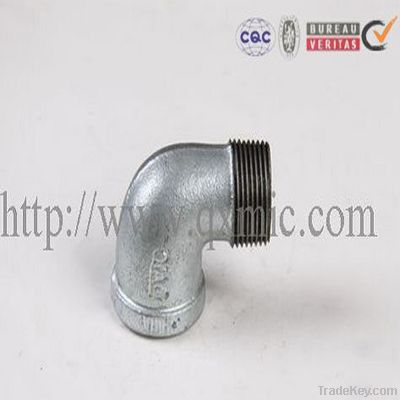 malleable iron pipe fitting elbow banded male and female equal 90