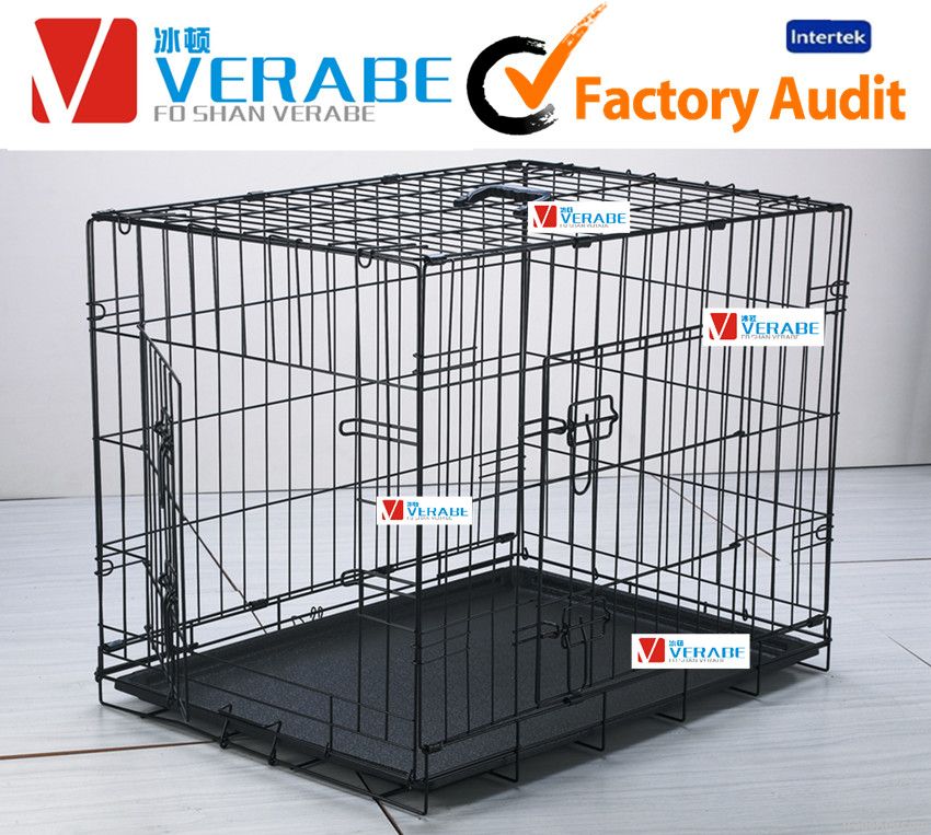 Lightweight wire dog cage/crate