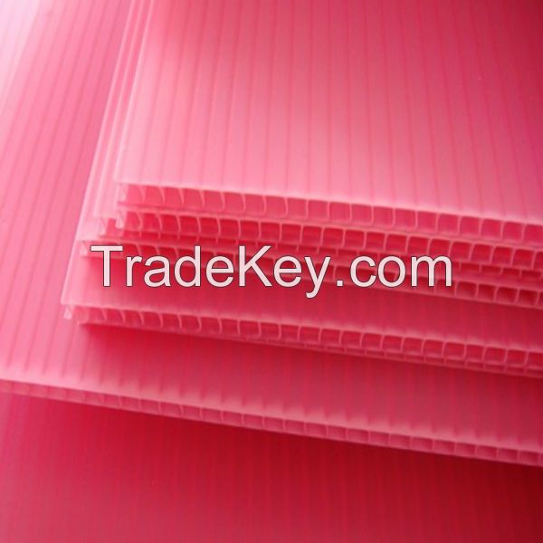 Durable polypropylene hollow sheet