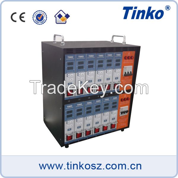 Tinko brand 12 zone dual hot runner temperature controller provide OEM service