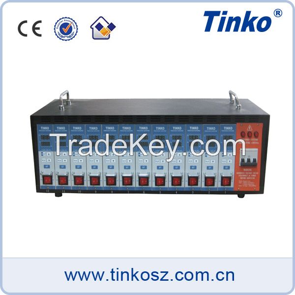 Tinko brand 12 zone dual hot runner temperature controller provide OEM service