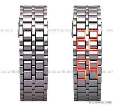 Fashion samurai LED volcanic watches (female and male)