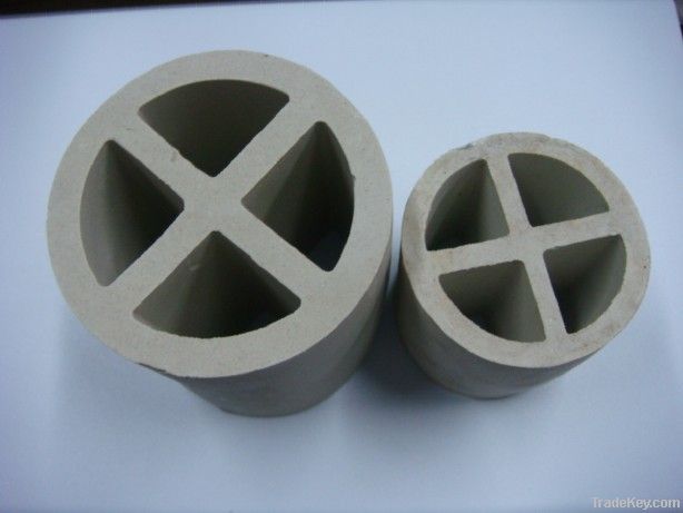 Ceramic cross partition ring