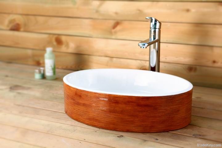 Oak Bark Wash Basin