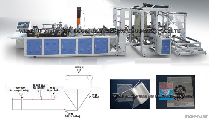 ziplock bag machine with attached