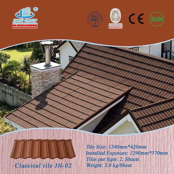 ISO SONCAP BV color stone coated metal roofing tile