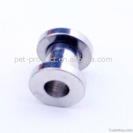 Stainless steel pulley auricle ear gauge plugs flesh tunnel