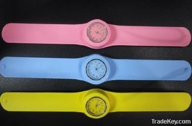 Fashion Silicone Slap Watch