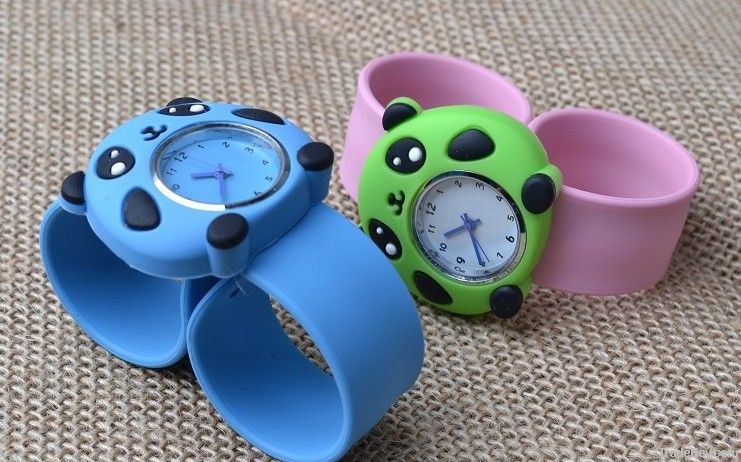 Children silicone slap watch