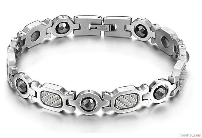 Negative Ion Stainless Steel Bracelet