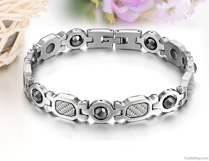 Negative Ion Stainless Steel Bracelet