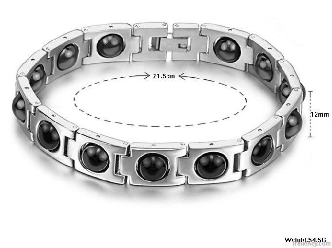 Negative Ion Stainless Steel Bracelet