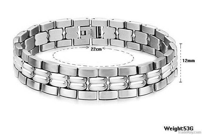 Negative Ion Stainless Steel Bracelet